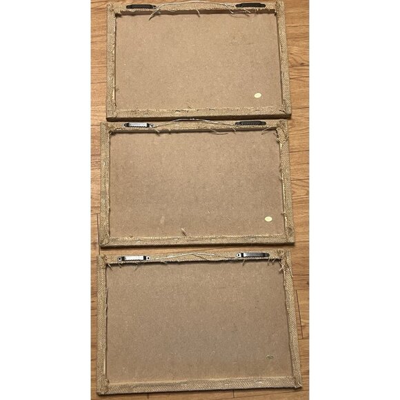 Rustic Cow Prints on Burlap Canvas Primitive Farmhouse Hanging Wall Decor - Picture 8 of 8